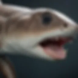 Anatomy of a hammerhead shark showcasing its distinctive head shape and body structure.