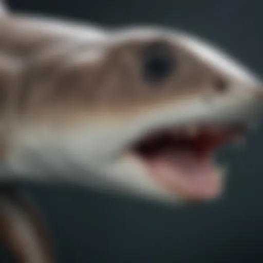 Anatomy of a hammerhead shark showcasing its distinctive head shape and body structure.