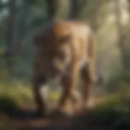 A stunning jaguar prowling through its natural habitat, showcasing its distinctive coat