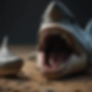 Comparative Analysis: Megalodon vs. Modern Sharks Fossilized megalodon teeth displayed alongside modern shark teeth for comparison.
