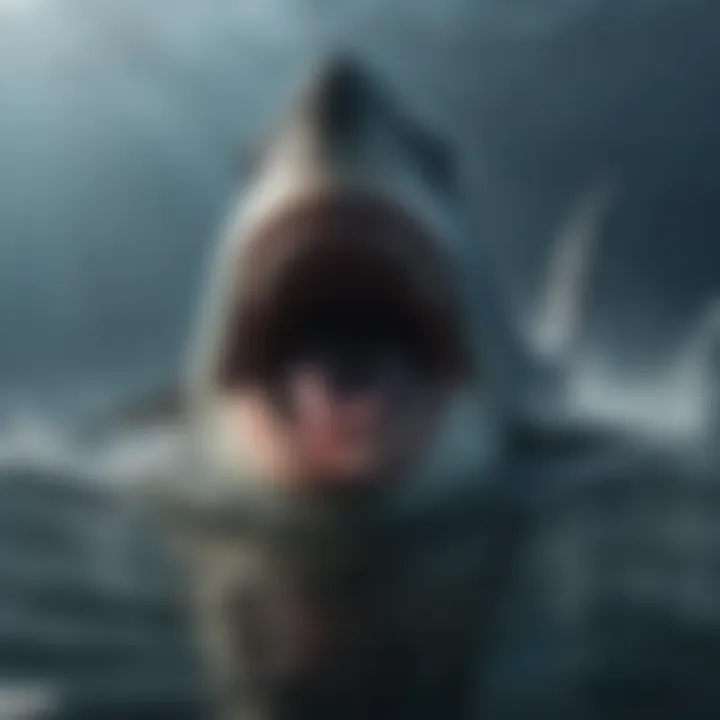 Visual representation of megalodon prey species within its ecosystem.