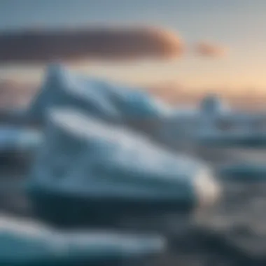 Majestic Icebergs of the Southern Ocean Vast expanse of icebergs floating in the Southern Ocean