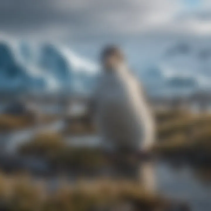 Unique flora and fauna of the Antarctic ecosystem
