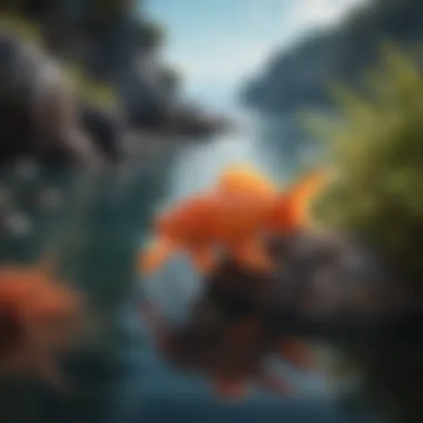 Vibrant Marine Ecosystem Colorful marine life along the French coastline