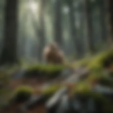 Lush forest habitat in the Pyrenees