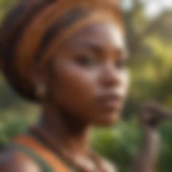 Illustration showcasing the cultural richness and diversity of African American heritage