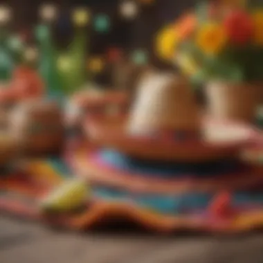Colorful decorations for Cinco de Mayo festivities