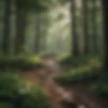 Lush greenery of a Tennessee forest