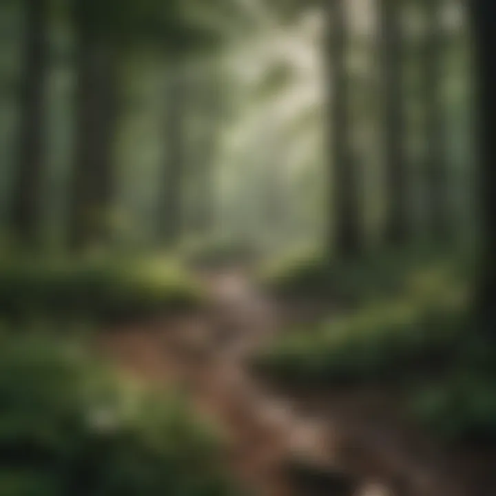 Lush greenery of a Tennessee forest