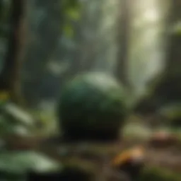 Lush rainforest showcasing diverse flora and fauna