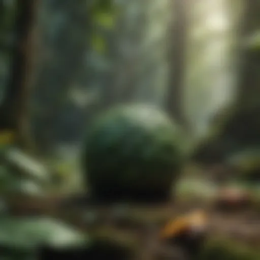 Lush rainforest showcasing diverse flora and fauna