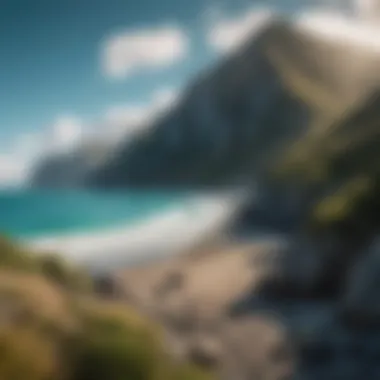 New Zealand Coastline Stunning coastline of New Zealand with dramatic cliffs and turquoise waters