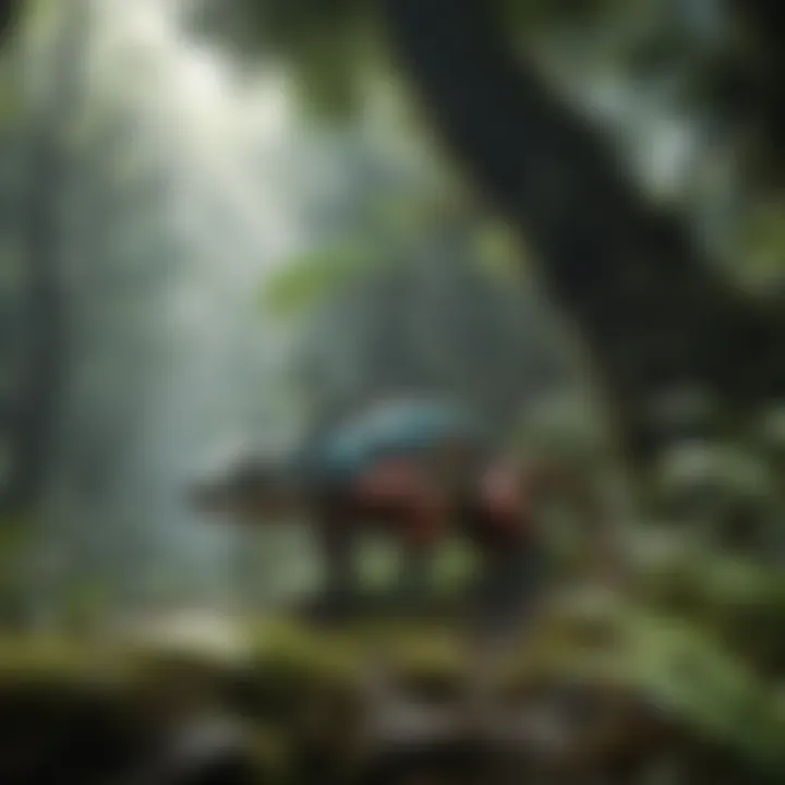 Lush Amazon rainforest teeming with biodiversity