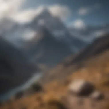 The Enchanting Andes Mountains Majestic Andes mountains with misty peaks