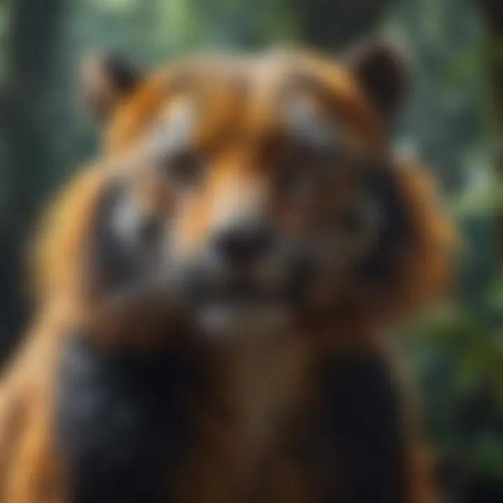 Exotic Animals of the Rainforest A vibrant array of exotic animals inhabiting the rainforest