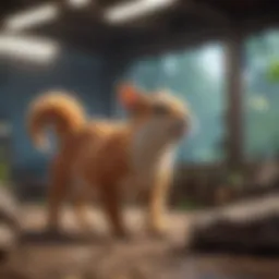 A colorful collection of funny animal game characters engaging in playful activities.