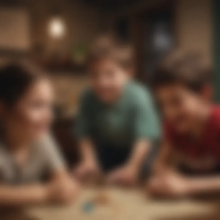 Group of children joyfully playing Mad Libs