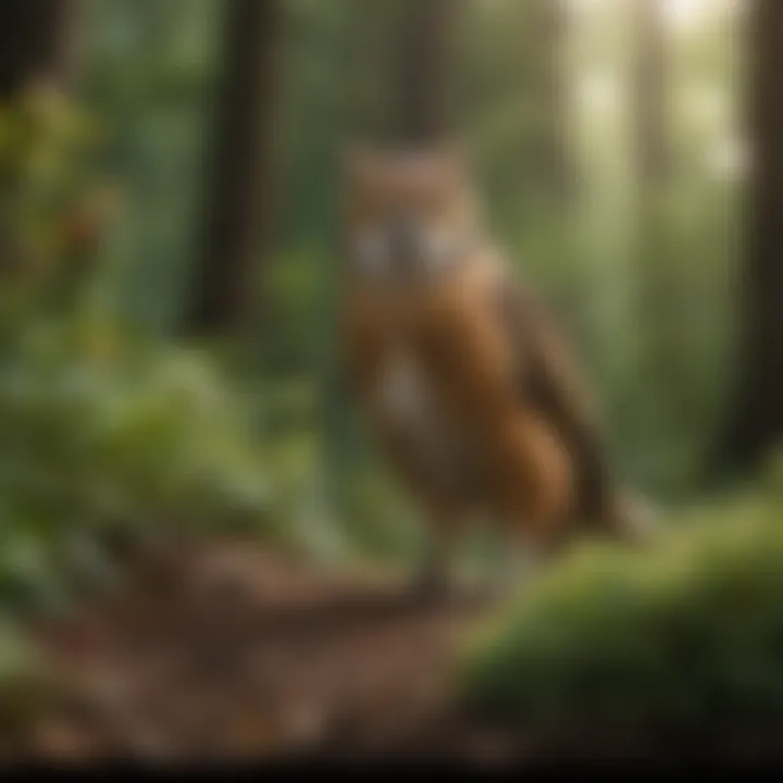 Creative writing scene with nature-themed Mad Libs