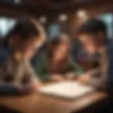 Children engaged in a quiz game