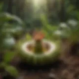 An extra large Venus flytrap in its natural habitat, showcasing its vibrant green traps.