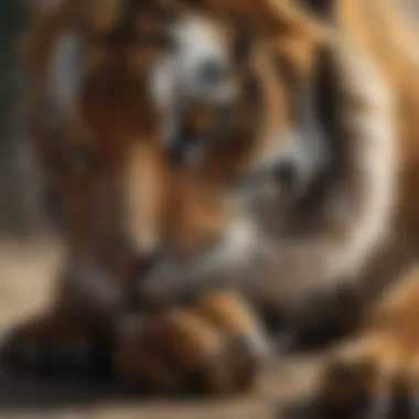 Silent Stalker Tiger paw with retractable claws ready for hunting