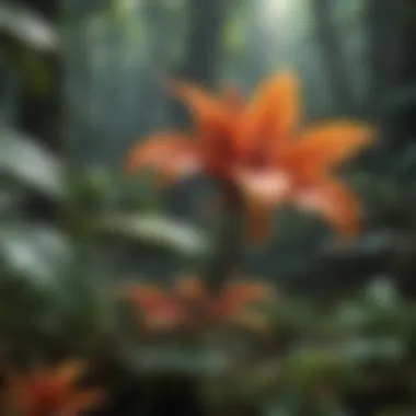 Colorful Plants and Flowers of the Rainforest Colorful plants and flowers found in rainforests