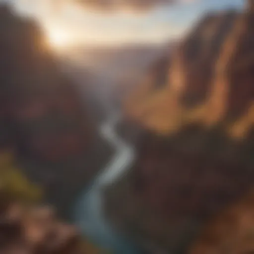 Panoramic view of Grand Canyon National Park