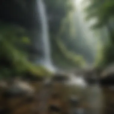 Lush greenery and cascading waterfalls in Great Smoky Mountains National Park