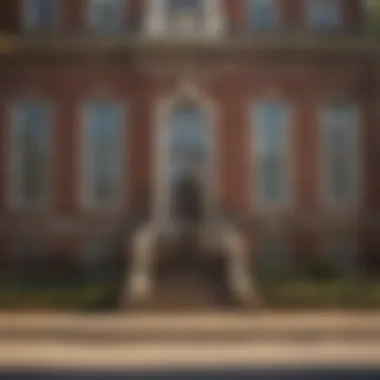Historic architecture of Independence Hall in Philadelphia