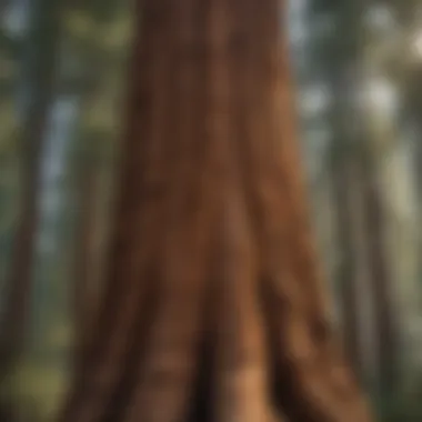 Majestic sequoia trees in Sequoia National Park, symbolizing strength and resilience