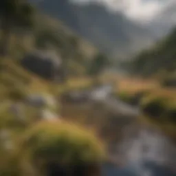 Magnificent Snowdonia National Park landscape in Wales