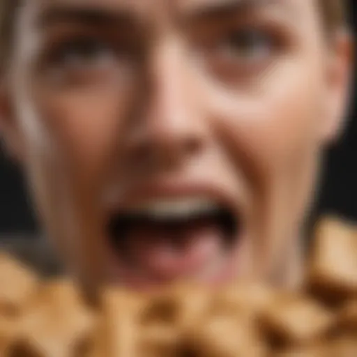 Person terrified of peanut butter