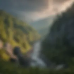 Stunning view of the Appalachian Mountains in West Virginia