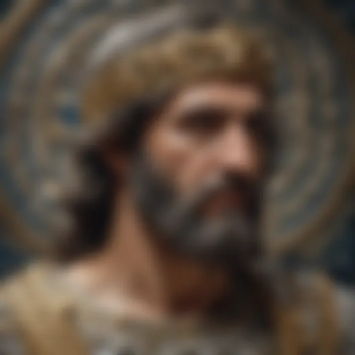 Greek Mythological Figures Mosaic