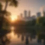 Sunset over Central Park