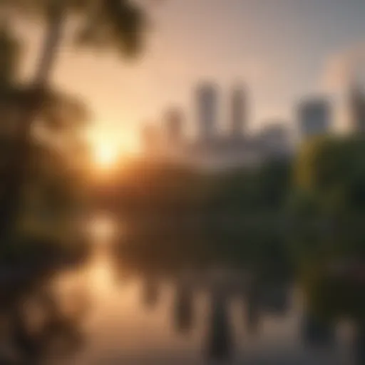 Sunset over Central Park