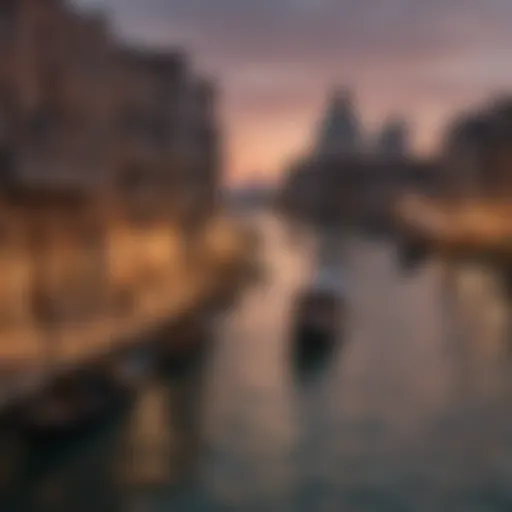 Venice's Grand Canal at Sunset