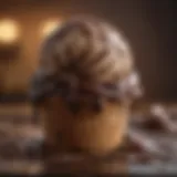 Decadent Dark Chocolate Swirl Decadent Dark Chocolate Swirl ice cream in a luxurious setting