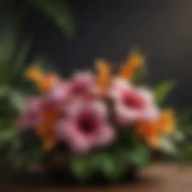 Lei Flower Arrangement Exquisite Hawaiian Lei Flower Arrangement