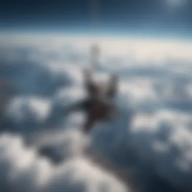 Defying Gravity: Skydiving Stunt Above the Clouds Defying Gravity: Skydiving Stunt Above the Clouds