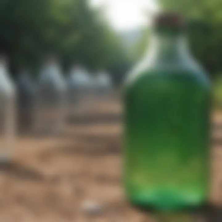 Visual representation of recycling methods for plastic bottles