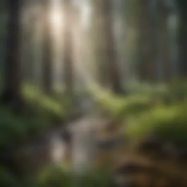 Lush Colorado forests and flora