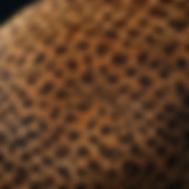 Close-up of a jaguar's striking coat pattern highlighting its beauty