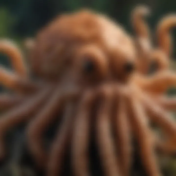 A close-up of an octopus displaying its incredible camouflage abilities.
