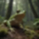 Majestic Frog Camouflaged in Rainforest