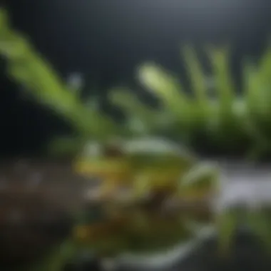 Miraculous Transformation of Glass Frog Tadpoles Glass frog tadpoles swimming in water