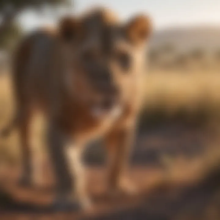Female Lion Roaming Behavior
