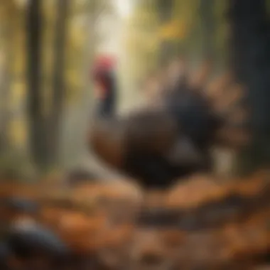 An illustration depicting the ecological role of turkeys in their habitat