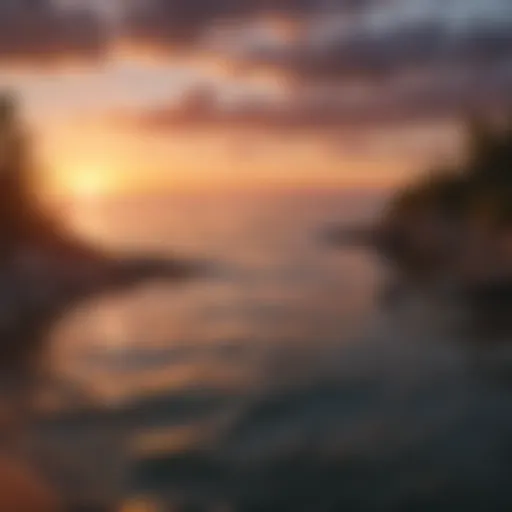 A breathtaking view of Lake Michigan at sunset, highlighting the vibrant colors reflecting on the water