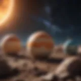 A colorful illustration of the solar system showcasing various planets